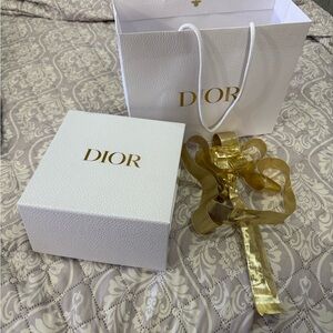 Dior White Box with Gold Accents
